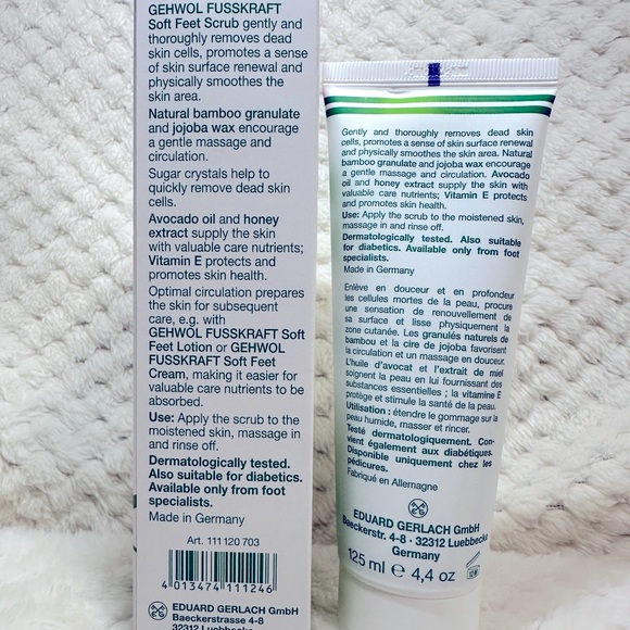 Brand new- Gehwol Fusskraft Soft Feet Scrub Bamboo and Jojoba, 125 ml - Picture 3 of 4